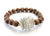 Dyanne Michele Designs:  Keshi Pearl & Sandalwood Bracelet