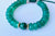 Chelle: Green Onyx, Malachite, Prasiolite, 14K Gold bracelet