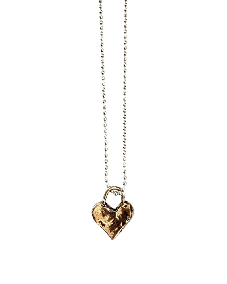 Dyanne Michele Designs: Bronze Heart Charm Necklace