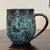 Hiroko Honda: Carved Plumeria Ceramic Mug
