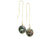Dyanne Michele Designs: Peacock Black Coin Pearl Earrings