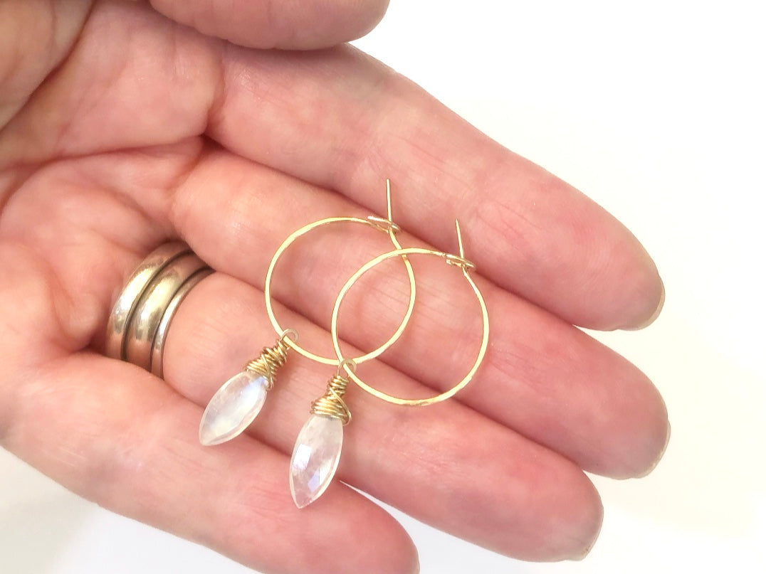 Dyanne Michele Designs: Moonstone Earrings