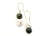 Dyanne Michele Designs: Peacock & Ivory Freshwater Pearl Asymmetrical Earrings