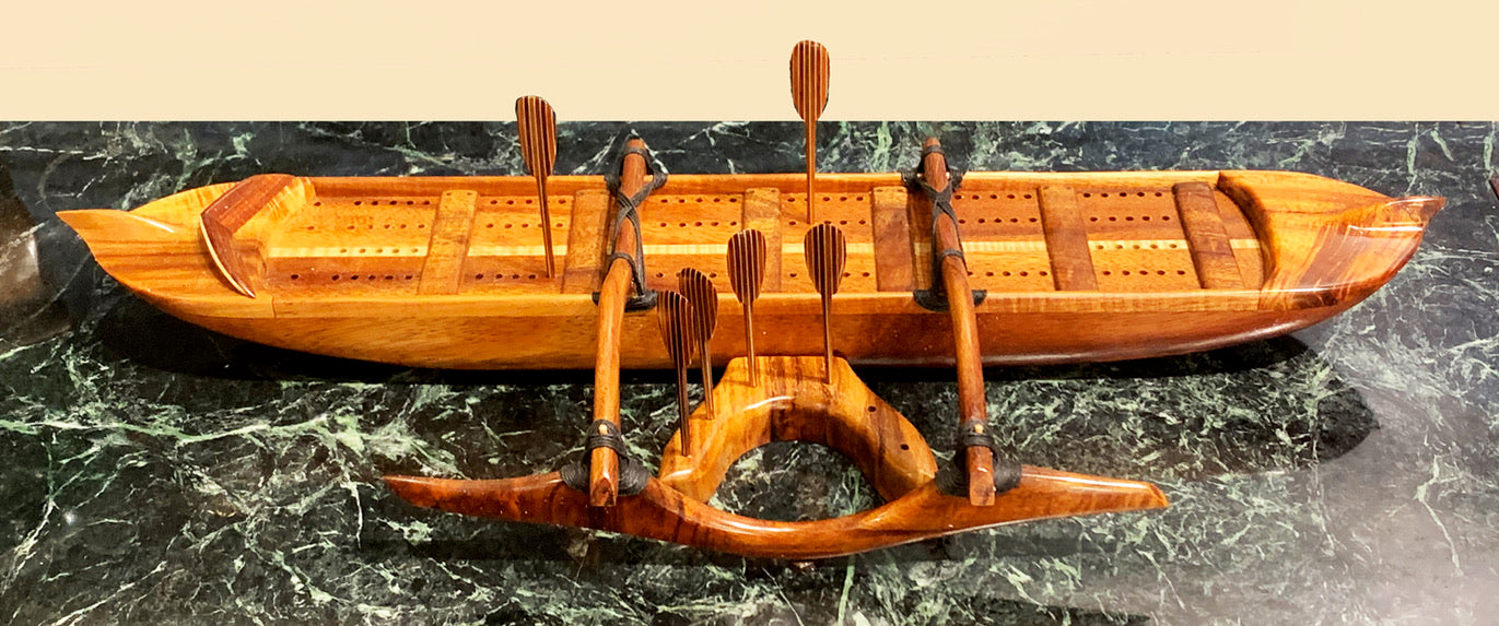 Greg Eaves: 23 1/2" Koa Wood Cribbage