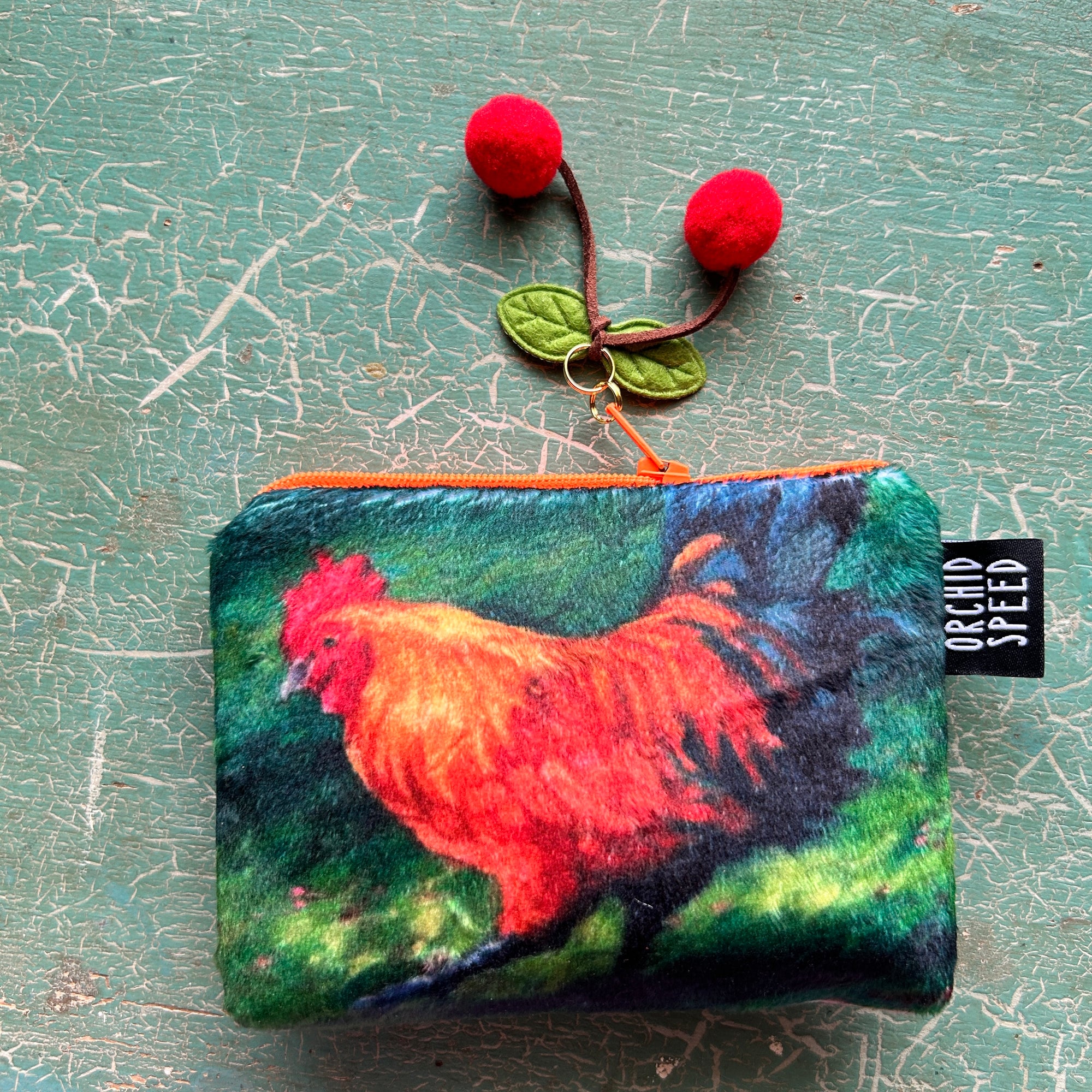 Cory Lovejoy: "Cherry Pineapple Rooster" Clutch