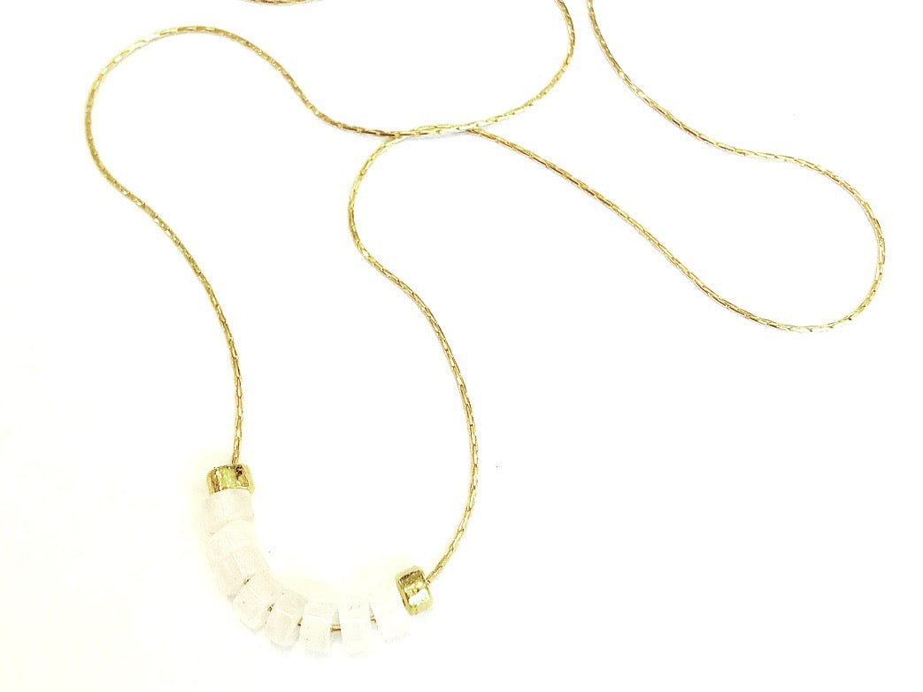 2Dy4:  White Jade Necklace