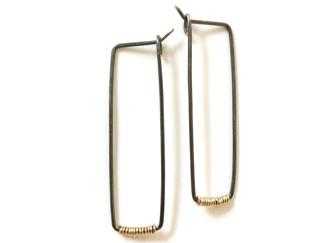 Dyanne Michele Designs: Oxidized Sterling Silver Earrings