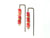 Dyanne Michele Designs: Watermelon Jade Threader Earrings