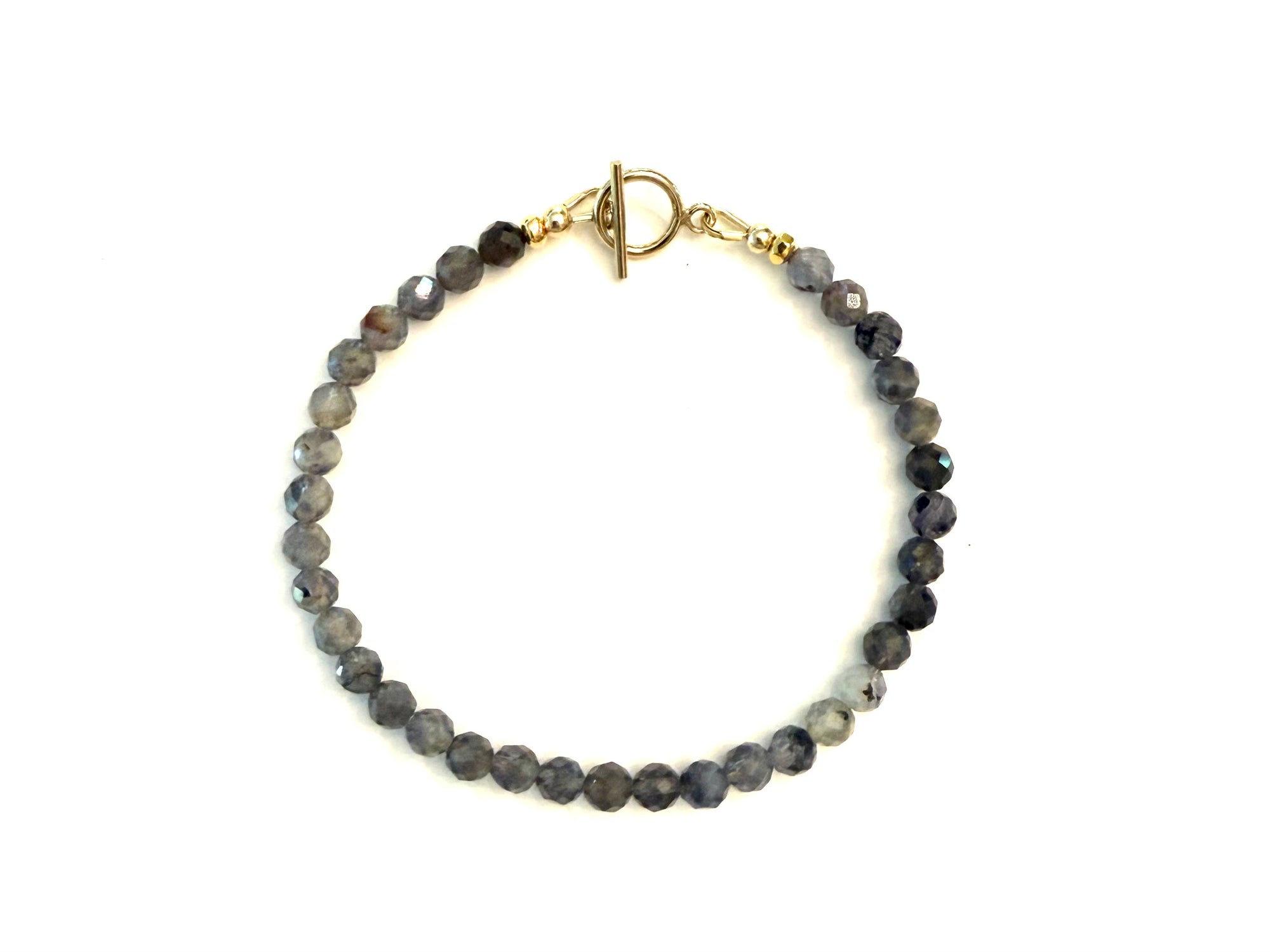 Dyanne Michele Designs: Iolite Gemstone Beaded Bracelet