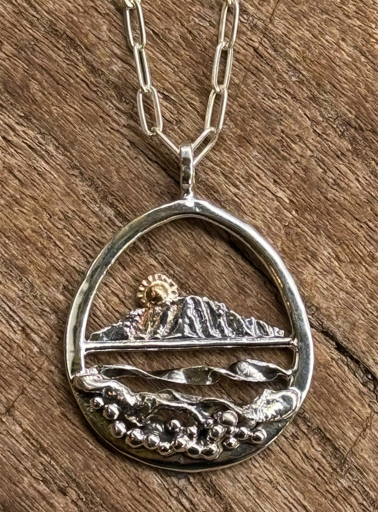 Jack Hamilton: Island Seascape Sterling Pendant