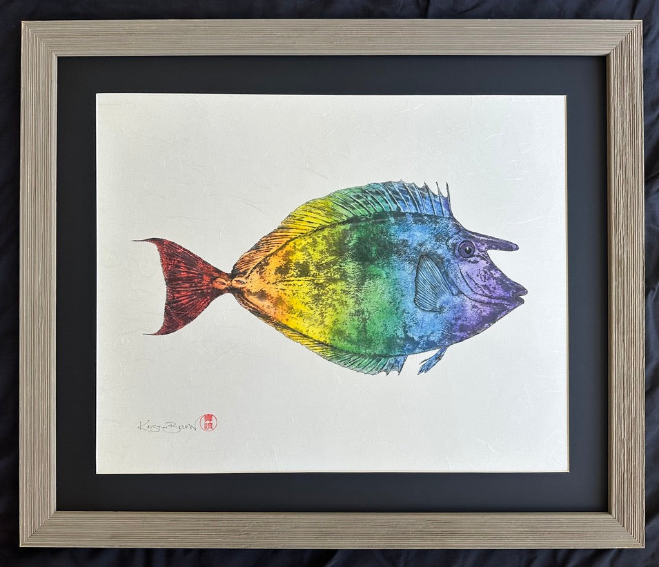 Deep Hawaii Art: Kristine the Kala - Rainbow Unicornfish