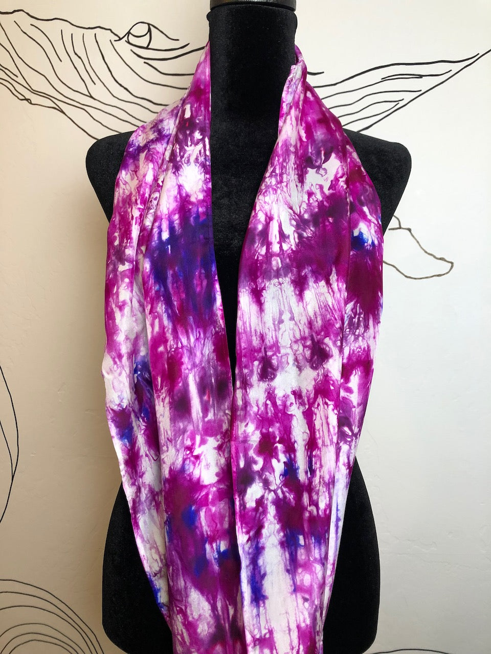 Lesliegh McDaniel: "Wine-stained Lips" Silk Scarf