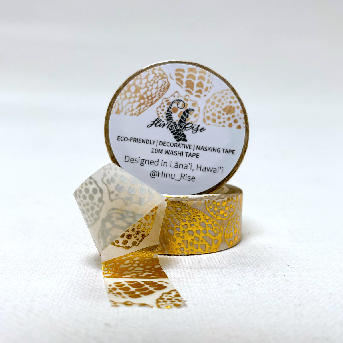 Gold Foil Shells Washi Tape