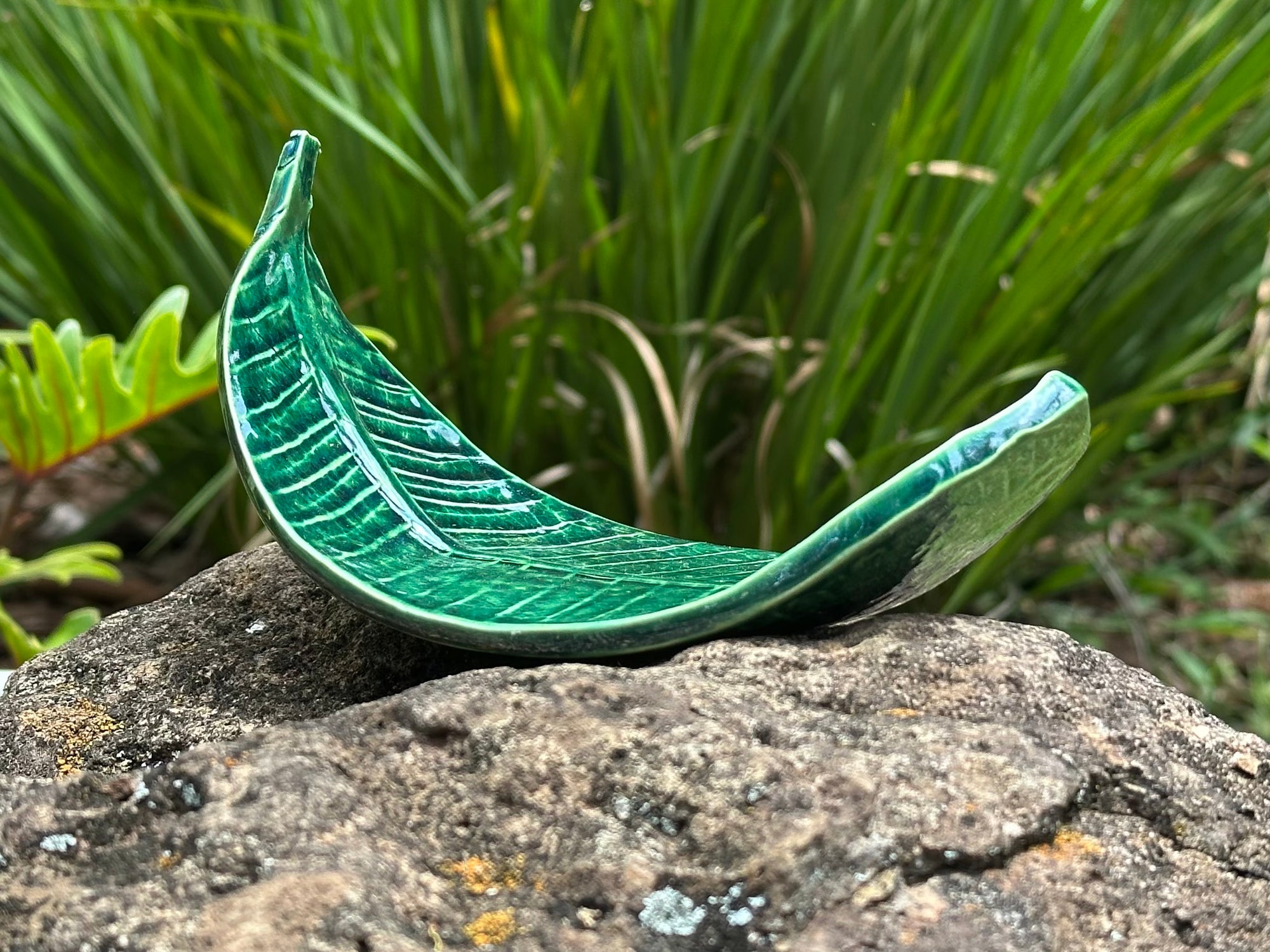Small Plumeria Leaf Plate PL-63