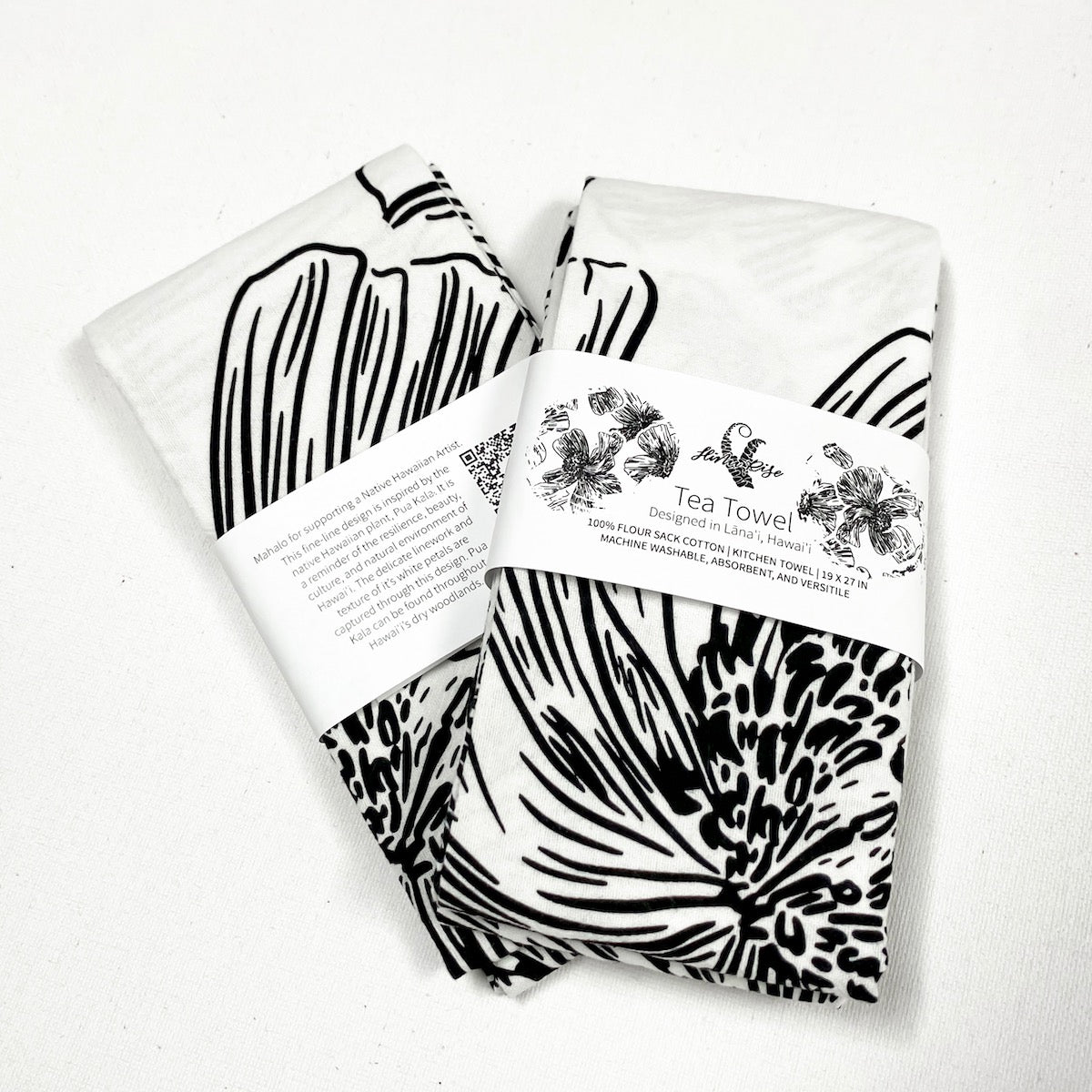 Black & White Tea Towel