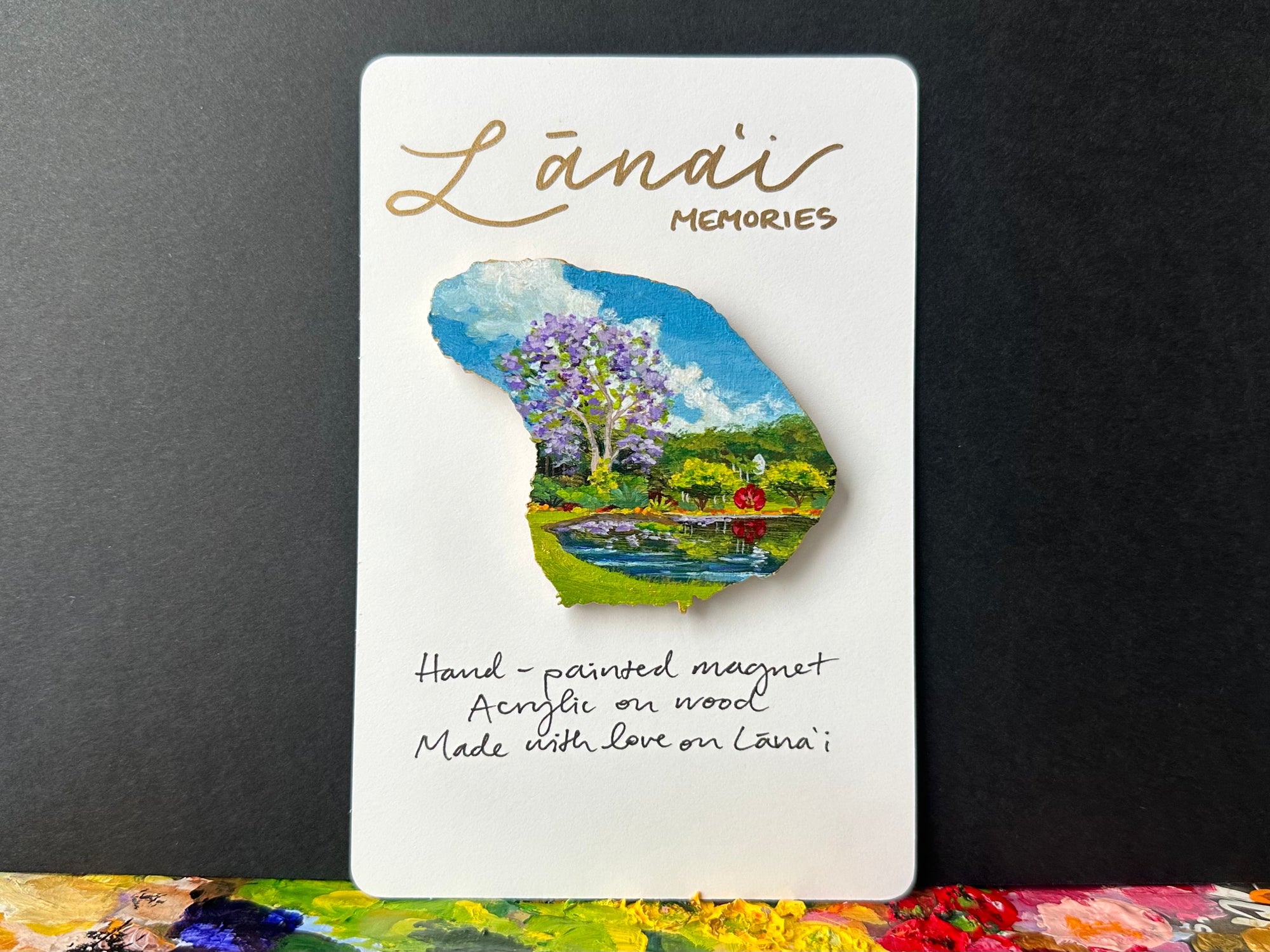 Hand-Painted Lanai Magnet "Spring at Sensei"