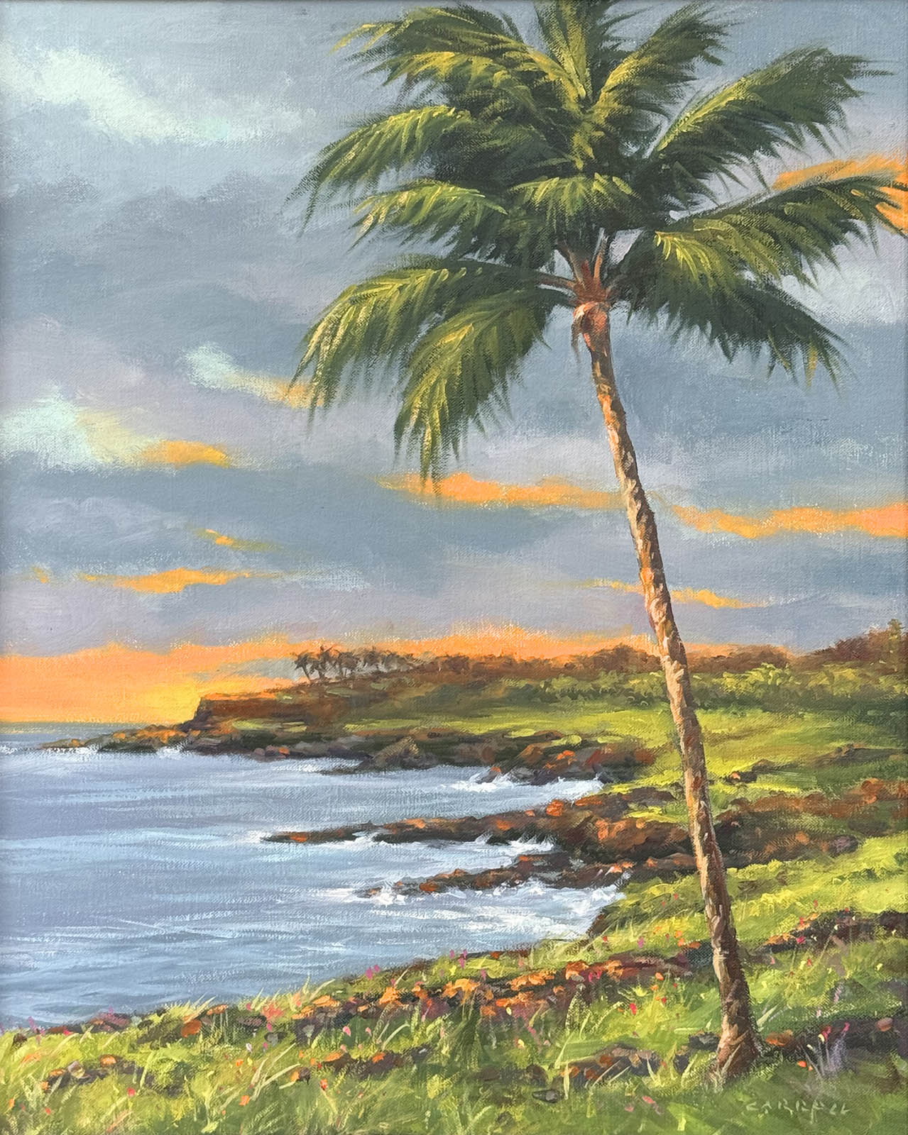 Coastline At Sunset