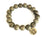 2Dy4: Bronze Druzy Crystal & Moon Charm Bracelet