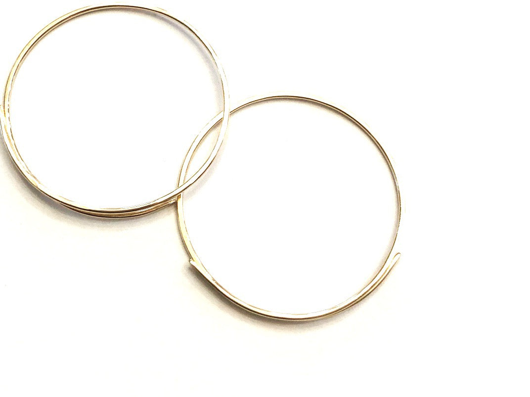 Dyanne Michele Designs: Hoop Threader 14K Gold-filled Earrings