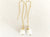 2Dy4: White Druzy Crystal Threader Earrings