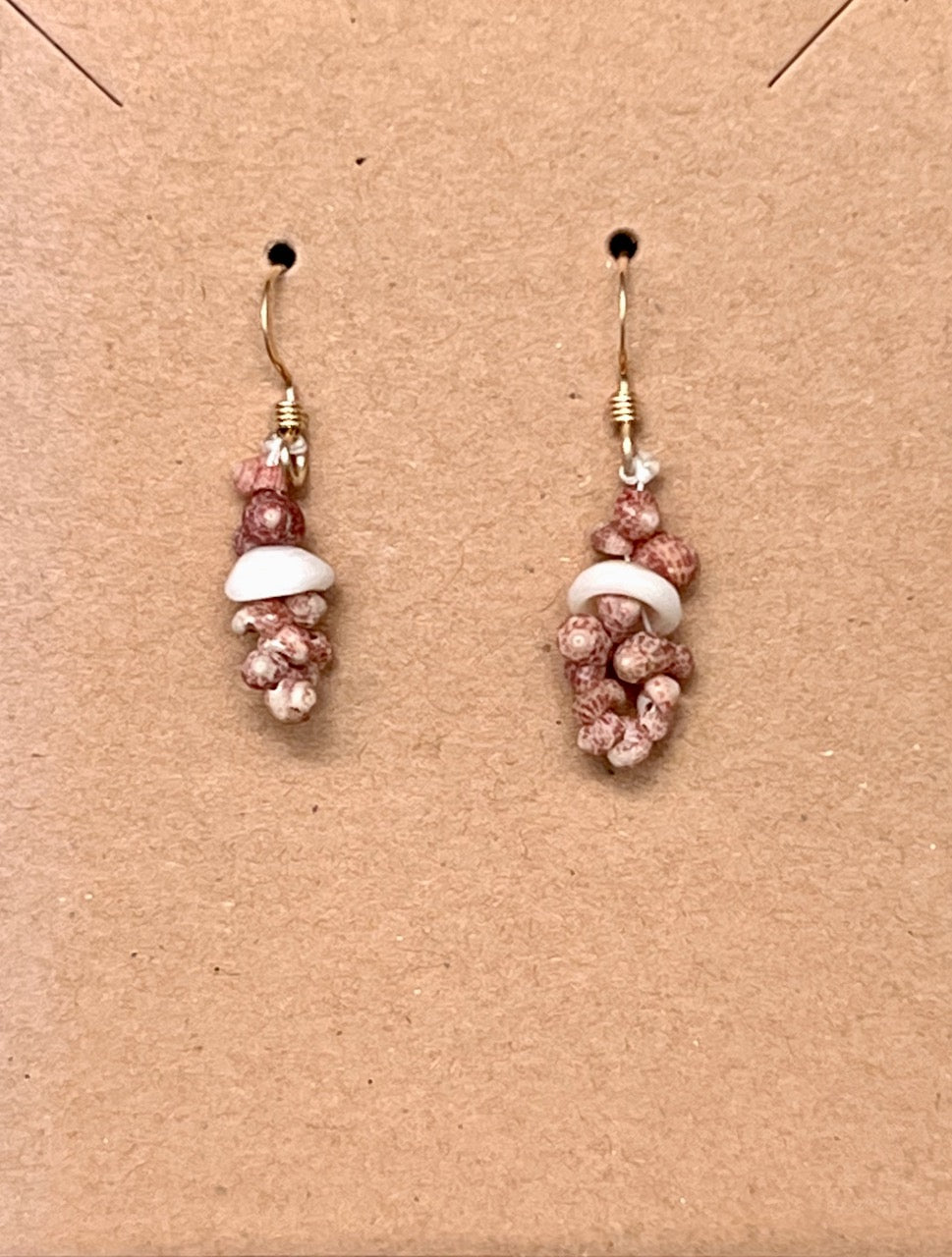 Mario Cervantes: Kahelelani & Puka Shell Earrings