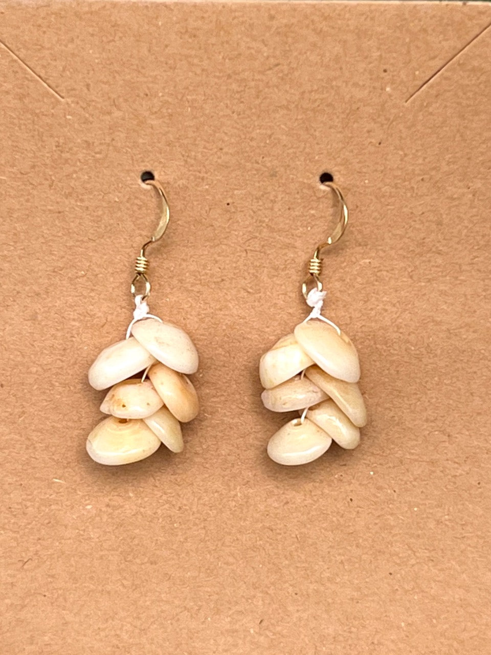 Mario Cervantes: Lana'i Puka Shell Earrings