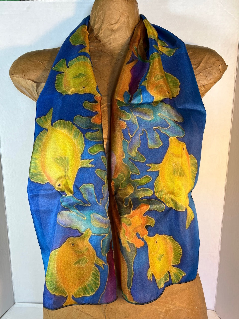 Charlotte Campbell: "Tangs At Play" Silk Scarf