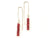 2Dy4: Natural Ruby Rondelle Earrings